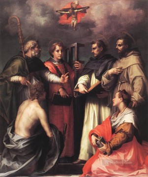 アンドレア・デル・サルト Painting - アンドレア・デル・サルトのトリニティ・ルネッサンス・マニエリスムをめぐる論争